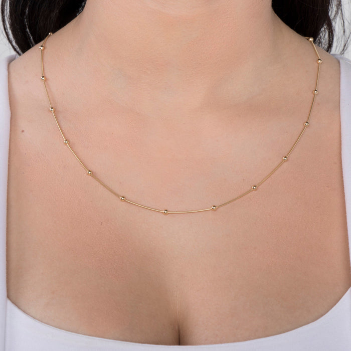 Gold Satellite Necklace