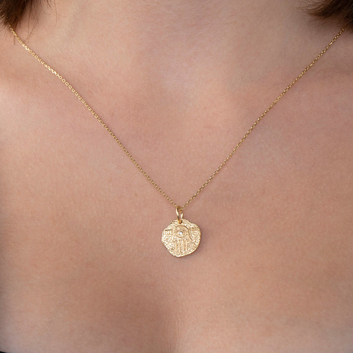 Gold Hamsa Necklace