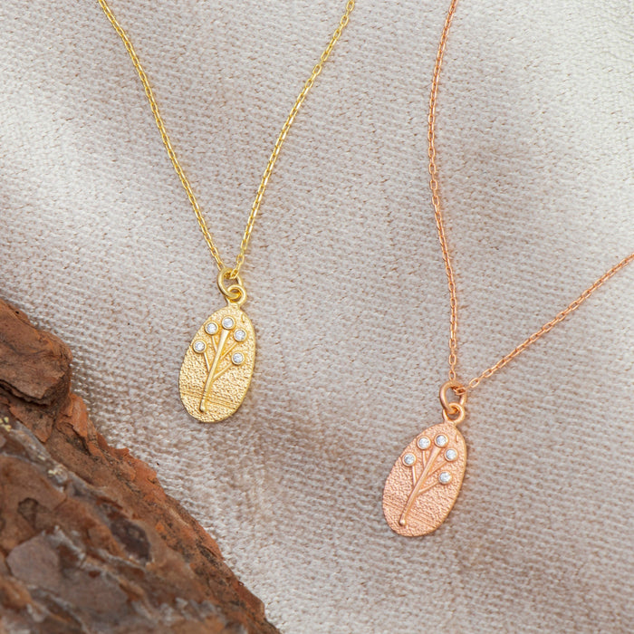 Dainty 14k Gold Tree of Life Necklace