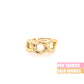 Sleek Bold Gold Chain Ring