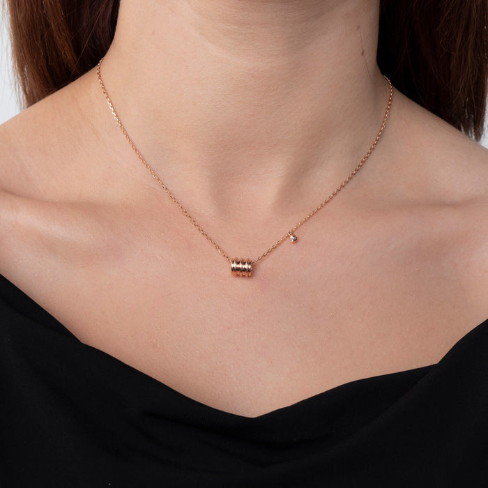 Gold Tube Necklace