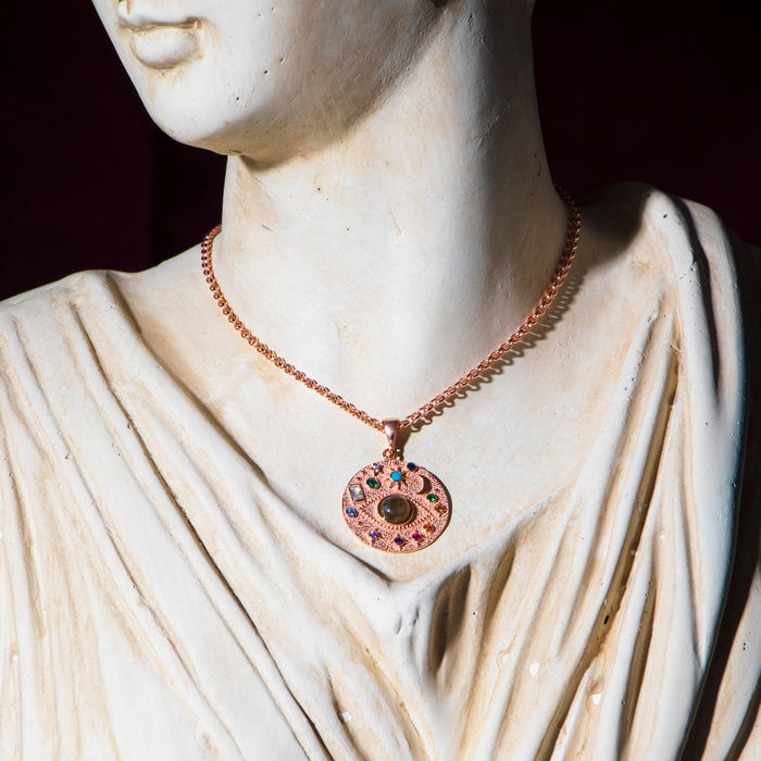 Chunky Vermeil Evil Eye Necklace