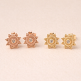 Sunburst Stud Earrings
