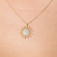 Gold Sun Pendant Necklace