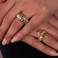 Gold Croissant Ring