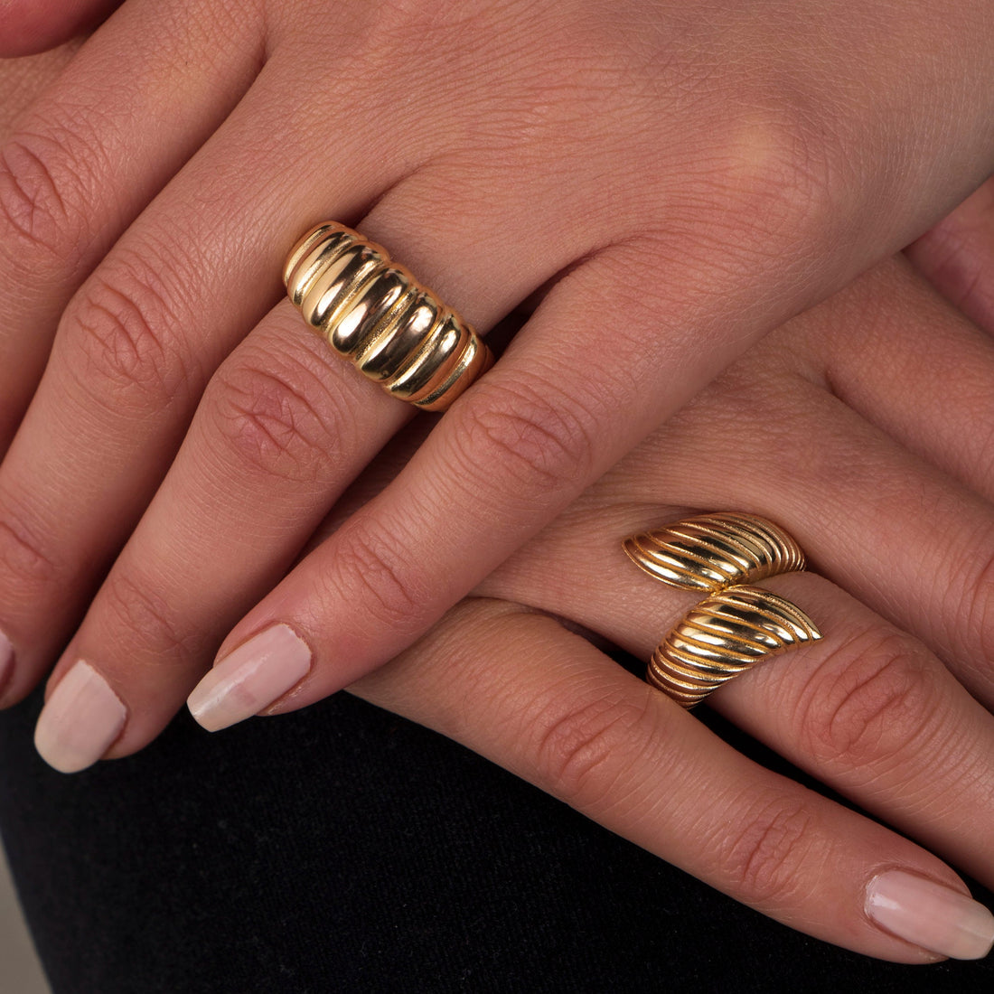 Gold Croissant Ring