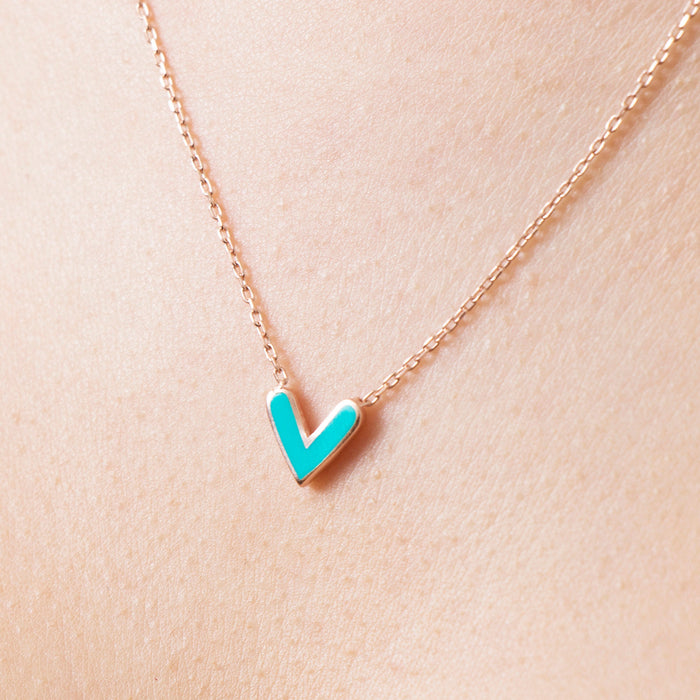Dainty Gold Heart Necklace