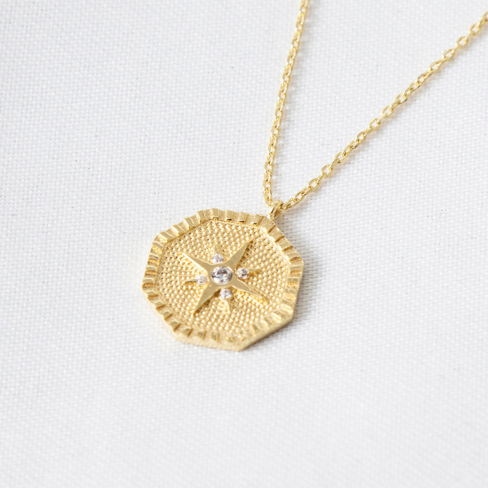 North Star Medallion Necklace