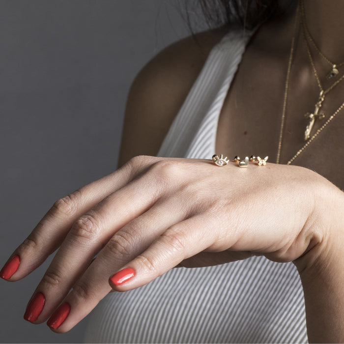 Miniature Gold Piercing Earrings