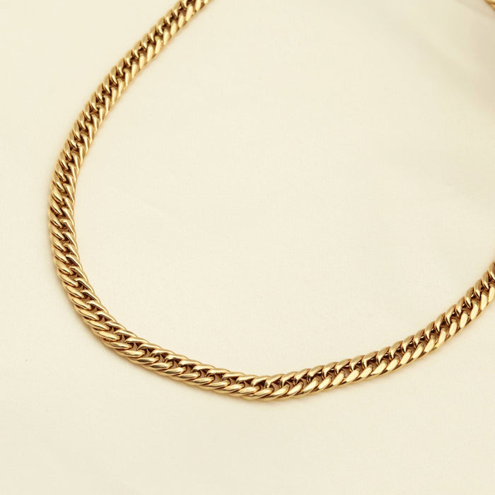 14K Gold Miami Cuban Chain Necklace