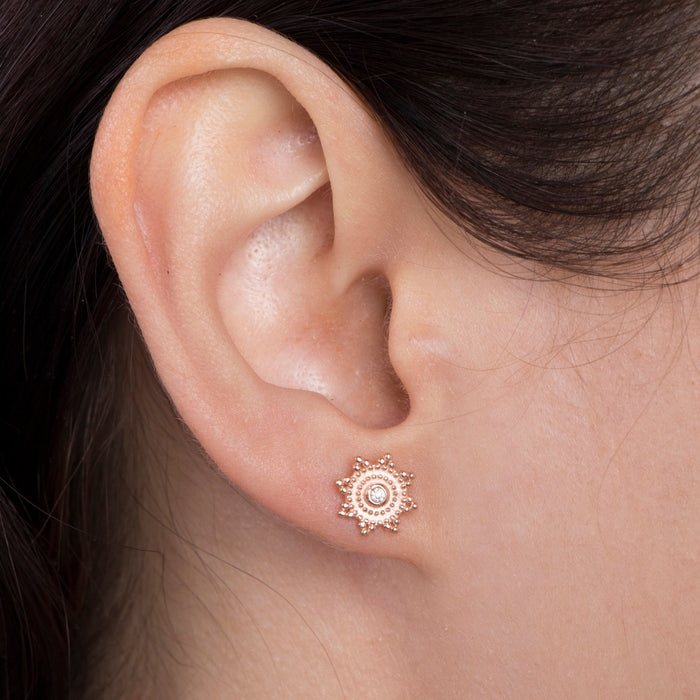 Sunburst Stud Earrings
