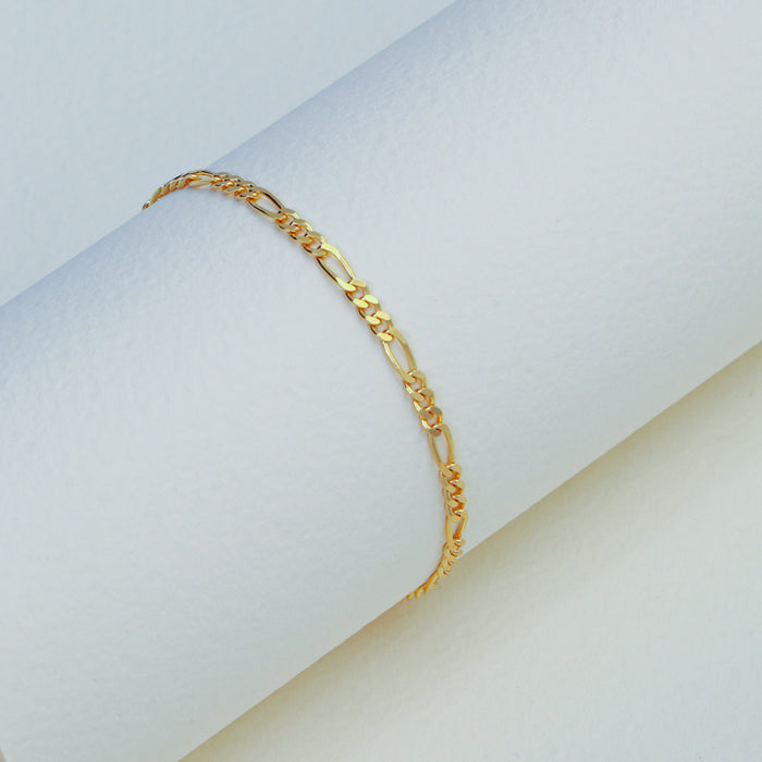 14k Gold Vermeil Figaro Bracelet