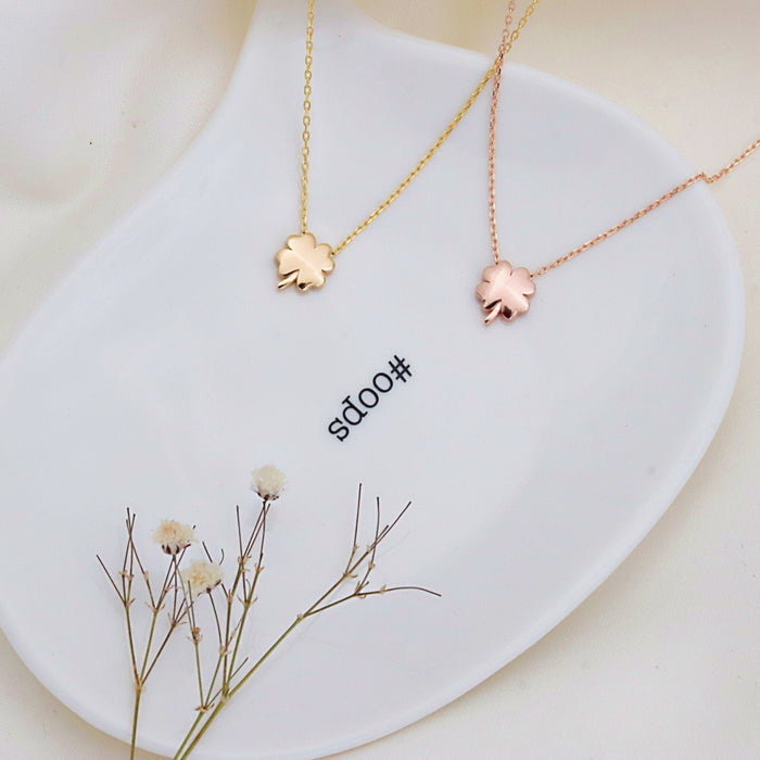 Gold Filled Four Leaf Clover Necklace