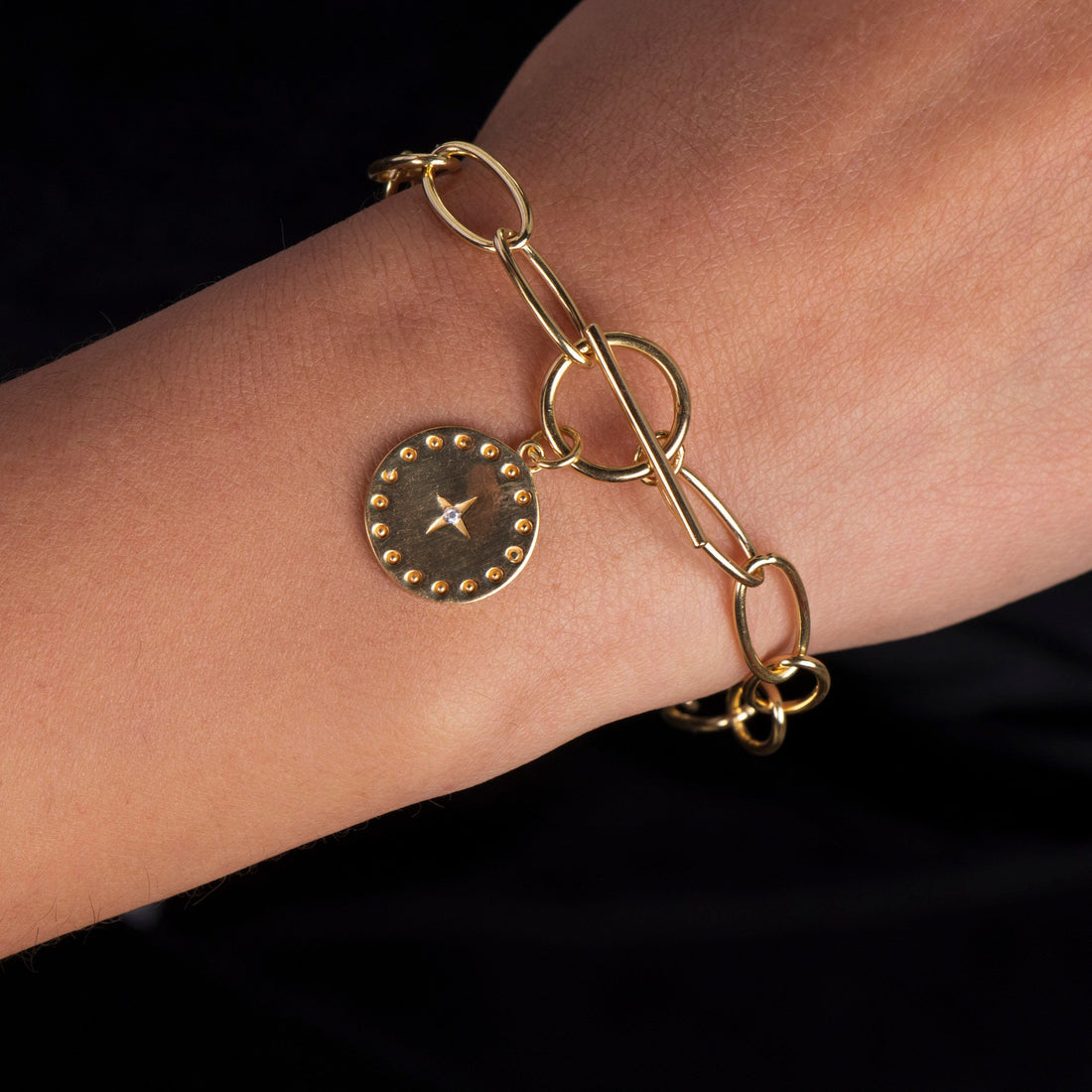 Gold Toggle North Star Bracelet