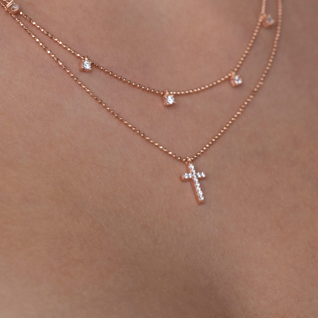 Cross Choker Necklace