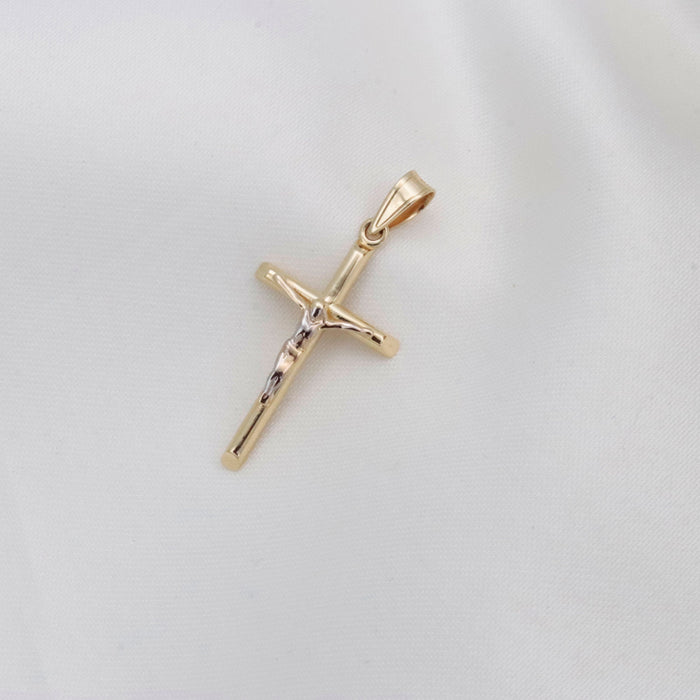 14k Gold Crucifix Pendant Necklace