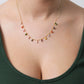 Multi Gemstone Station Necklace