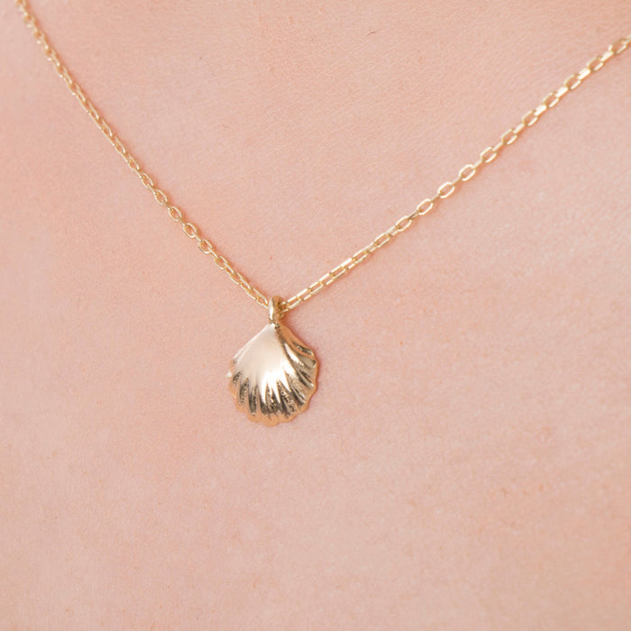 Gold Vermeil Shell Necklace