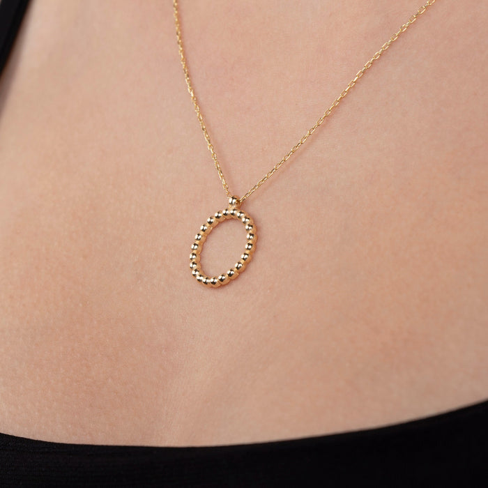 Beaded Circle Necklace