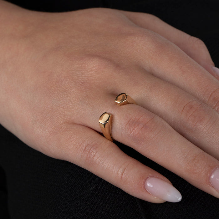 Gold Vermeil Hexagon Ring