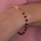 Garnet January Birthstone Bracelet