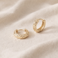 Engraved Huggie Hoop Earrings