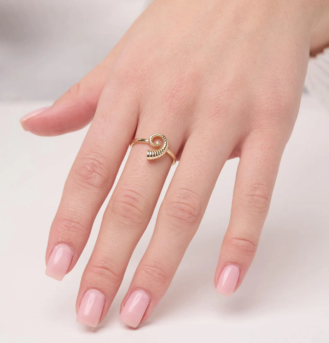 Spiral Seashell Ring