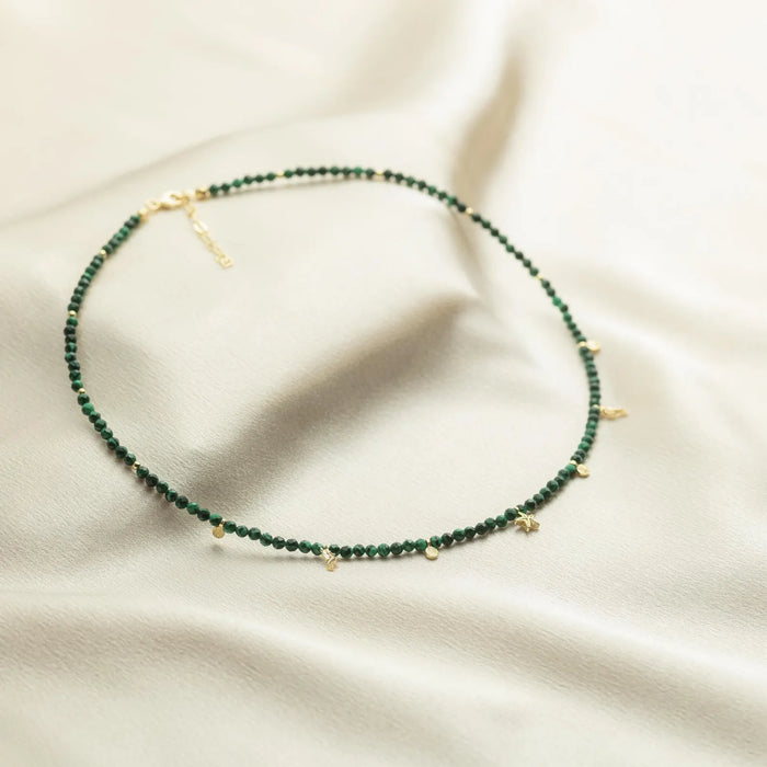 Green Malachite Sea Charm Necklace