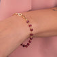Garnet January Birthstone Bracelet