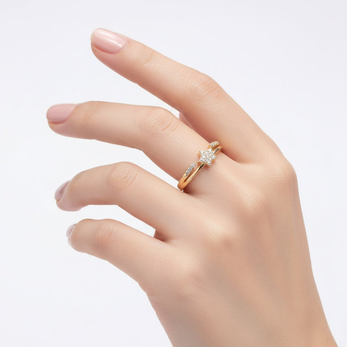 Gold Star Ring